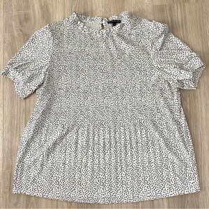 Adrianna Papell Pleated Blouse Sz XL